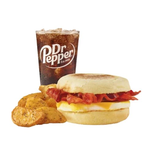 Wendy&#039;s Bacon, Egg &amp; Cheese English Muffin Combo