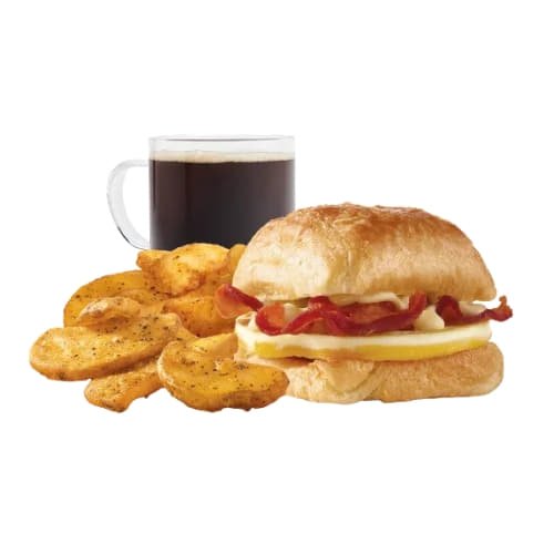 Wendy&#039;s Bacon, Egg &amp; Swiss Croissant Combo