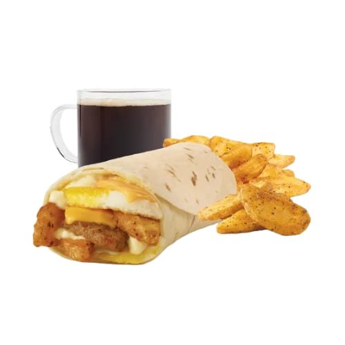 Wendy&#039;s Breakfast Burrito, Sausage Combo