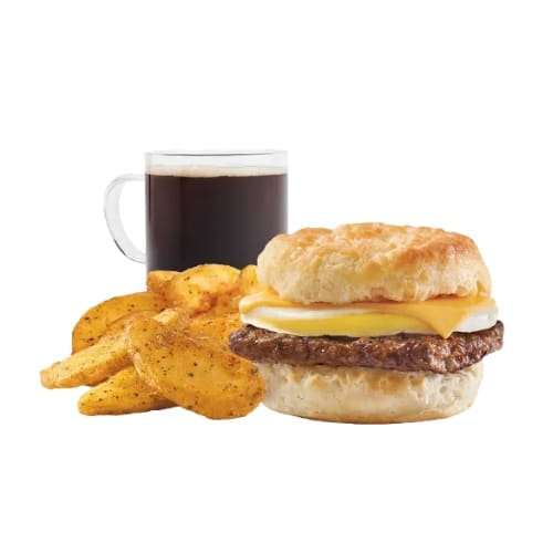 Wendy&#039;s Sausage, Egg &amp; Cheese Biscuit Combo