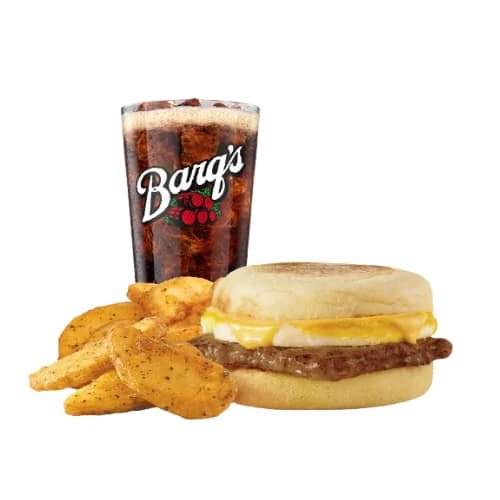 Wendy&#039;s Sausage, Egg &amp; Cheese English Muffin Combo