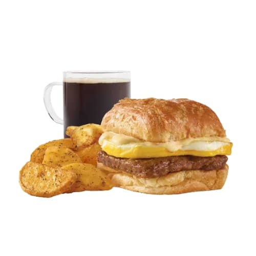Wendy&#039;s Sausage, Egg &amp; Swiss Croissant Combo